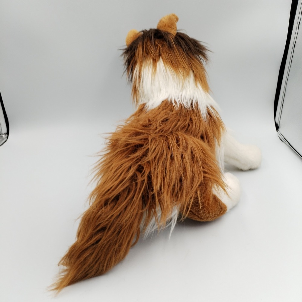 Chelsea Teddy Bear Co Collie Plush 16" Large Long Hair Stuffed Animal Dog Lassie - Picture 6 of 12